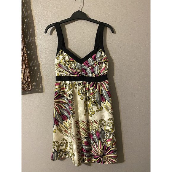 Anthropologie Alice & Trixie Wide Strap Summer Silk Dress Medium - Picture 7 of 7